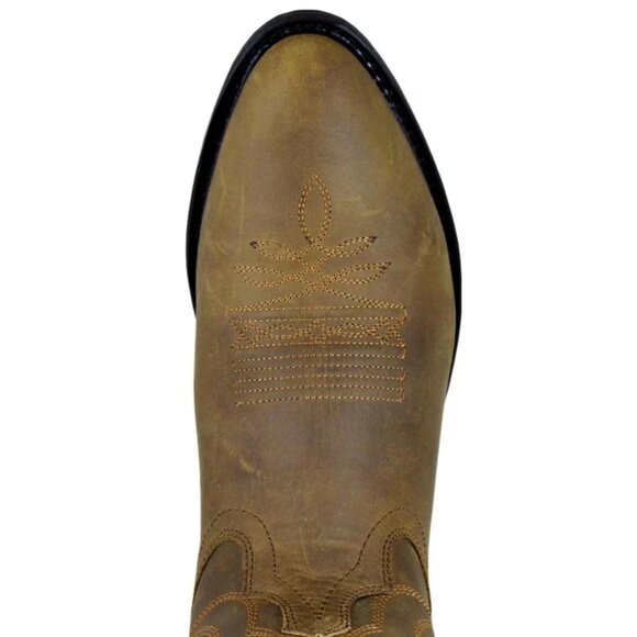COPY - Smoky Mountain Oiled Distressed Brown Cowboy Boots - Picture 3 of 3